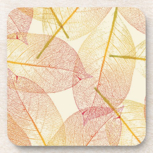 Herbstmuster Getränkeuntersetzer (Vorderseite)