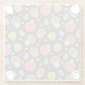 Herbstmuster Glasuntersetzer (Rückseite)