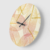 Herbstmuster Große Wanduhr (Winkel)