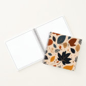 Herbstmuster Herbstmapfelleaf Notebook Notizblock (Innenseite)