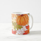 Herbstmuster Kaffeetasse (VorderseiteRechts)