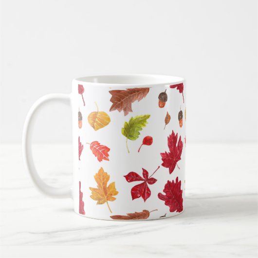 Herbstmuster Kaffeetasse (Links)