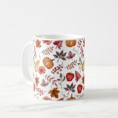 Herbstmuster Kaffeetasse (Vorderseite Links)