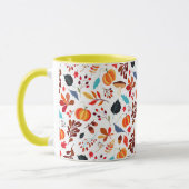 Herbstmuster-Kaffeetasse Tasse (Links)