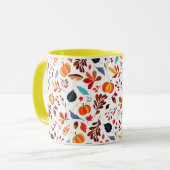 Herbstmuster-Kaffeetasse Tasse (Vorderseite Links)