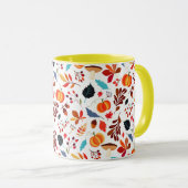 Herbstmuster-Kaffeetasse Tasse (VorderseiteRechts)