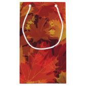 Herbstmuster Kleine Geschenktüte (Rückseite)