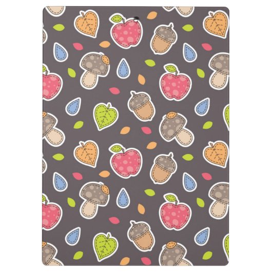 Herbstmuster Klemmbrett (Rückseite)