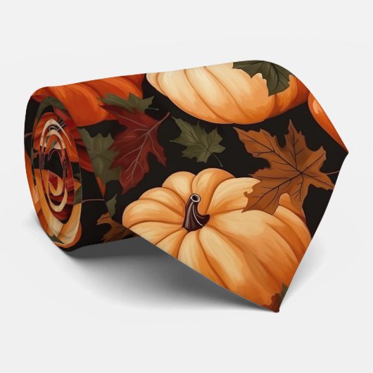 Herbstmuster Krawatte (Gerollt)