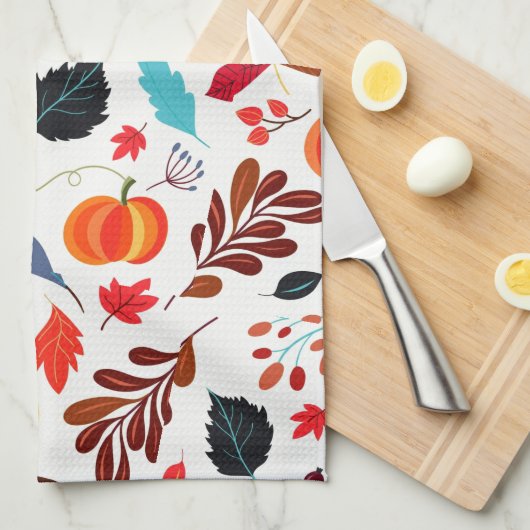 Herbstmuster Küchentücher (Viertel Falte)