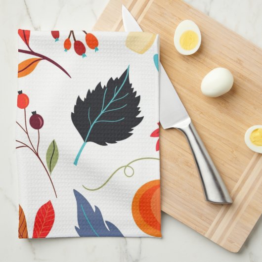 Herbstmuster Küchentücher (Viertel Falte)