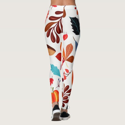 Herbstmuster Leggings (Rückseite)