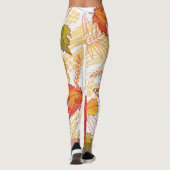 Herbstmuster Leggings (Rückseite)