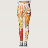 Herbstmuster Leggings (Vorderseite)