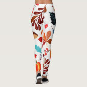 Herbstmuster Leggings (Rückseite)