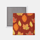 Herbstmuster Magnet (Vorderseite/Rückseite)