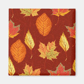 Herbstmuster Magnet (Vorne)