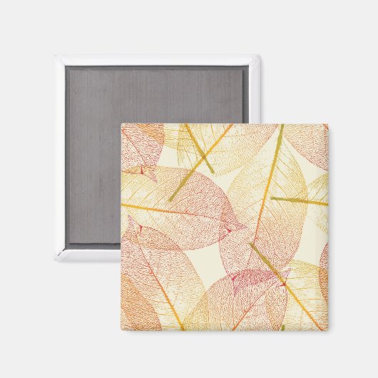 Herbstmuster Magnet (Vorderseite/Rückseite)