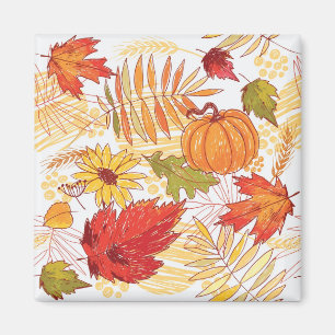 Herbstmuster Magnet