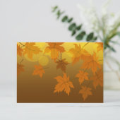 Herbstmuster mit abfallenden Ahorn-Blätter und Buc (Stehend Vorderseite)