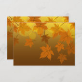 Herbstmuster mit abfallenden Ahorn-Blätter und Buc (Vorne/Hinten)