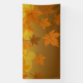 Herbstmuster mit abfallenden Ahorn-Blätter und Buc Banner (Vertikal)
