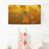 Herbstmuster mit abfallenden Ahorn-Blätter und Buc Banner (Insitu)