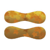 Herbstmuster mit abfallenden Ahorn-Blätter und Buc Baseball (Paneele)