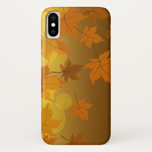 Herbstmuster mit abfallenden Ahorn-Blätter und Buc Case-Mate iPhone Hülle (Rückseite)
