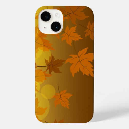 Herbstmuster mit abfallenden Ahorn-Blätter und Buc Case-Mate iPhone Hülle (Rückseite)