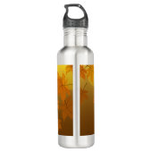 Herbstmuster mit abfallenden Ahorn-Blätter und Buc Edelstahlflasche (Rückseite)