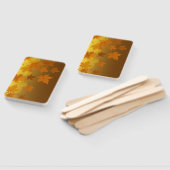 Herbstmuster mit abfallenden Ahorn-Blätter und Buc Fächer (Non-assembled)