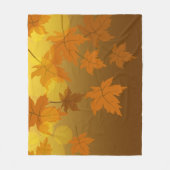 Herbstmuster mit abfallenden Ahorn-Blätter und Buc Fleecedecke (Vorderseite)