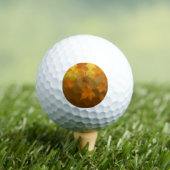 Herbstmuster mit abfallenden Ahorn-Blätter und Buc Golfball (Insitu T-Shirt)