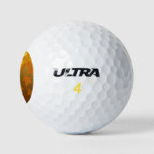 Herbstmuster mit abfallenden Ahorn-Blätter und Buc Golfball (Logo)
