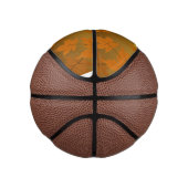 Herbstmuster mit abfallenden Ahorn-Blätter und Buc Mini Basketball (Rechts)