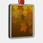 Herbstmuster mit abfallenden Ahorn-Blätter und Buc Ornament Aus Metall (Rechts)