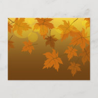 Herbstmuster mit abfallenden Ahorn-Blätter und Buc