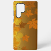 Herbstmuster mit abfallenden Ahorn-Blätter und Buc Samsung Galaxy Hülle (Rückseite)