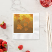 Herbstmuster mit abfallenden Ahorn-Blätter und Buc Serviette (Beispiel)