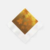 Herbstmuster mit abfallenden Ahorn-Blätter und Buc Serviette (Ecke)