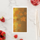 Herbstmuster mit abfallenden Ahorn-Blätter und Buc Serviette (Beispiel)