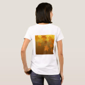 Herbstmuster mit abfallenden Ahorn-Blätter und Buc T-Shirt (Schwarz voll)