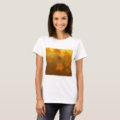 Herbstmuster mit abfallenden Ahorn-Blätter und Buc T-Shirt (Vorne ganz)