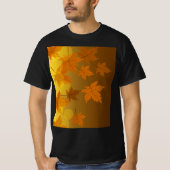 Herbstmuster mit abfallenden Ahorn-Blätter und Buc T-Shirt (Vorderseite)