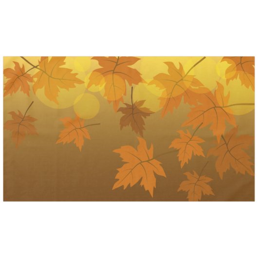 Herbstmuster mit abfallenden Ahorn-Blätter und Buc Tischdecke (Vorderseite (Horizontal))
