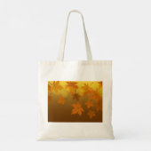 Herbstmuster mit abfallenden Ahorn-Blätter und Buc Tragetasche (Rückseite)