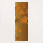 Herbstmuster mit abfallenden Ahorn-Blätter und Buc Yogamatte (Rückseite)