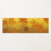 Herbstmuster mit abfallenden Ahorn-Blätter und Buc Yogamatte (Vorderseite (Horizontal))