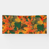 Herbstmuster mit fallenden Blättern Banner (Horizontal)